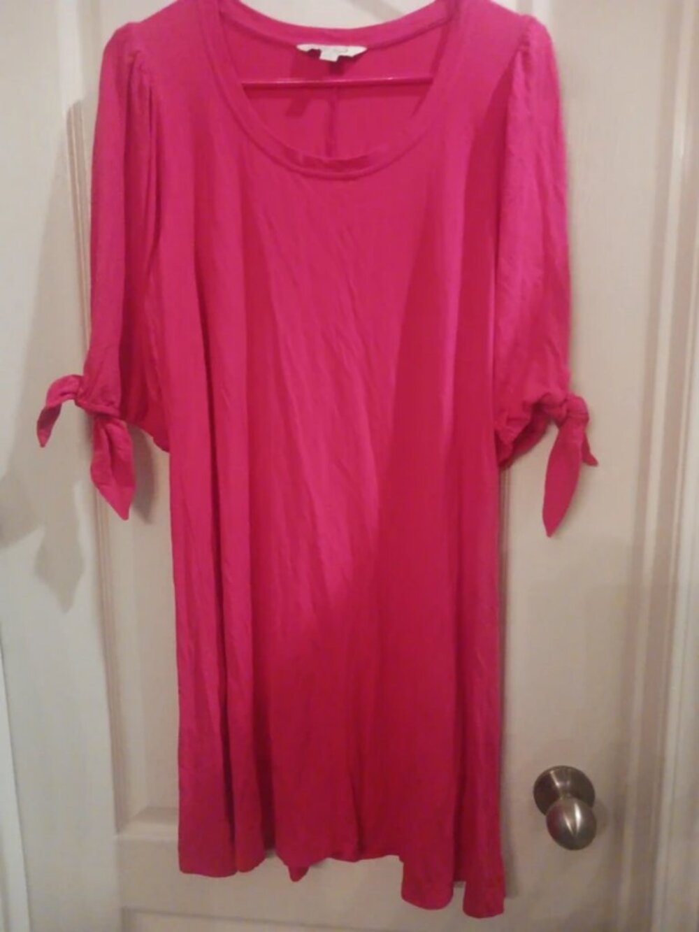 Quarter sleeve midi dress